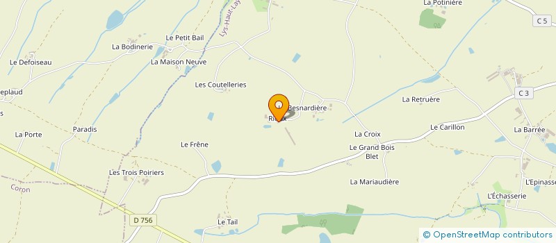 localisation de l'entreprise DE RIOUX à LYS-HAUT-LAYON