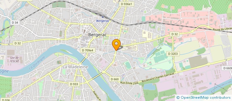 localisation de l'entreprise DE RIVIERE à BERGERAC