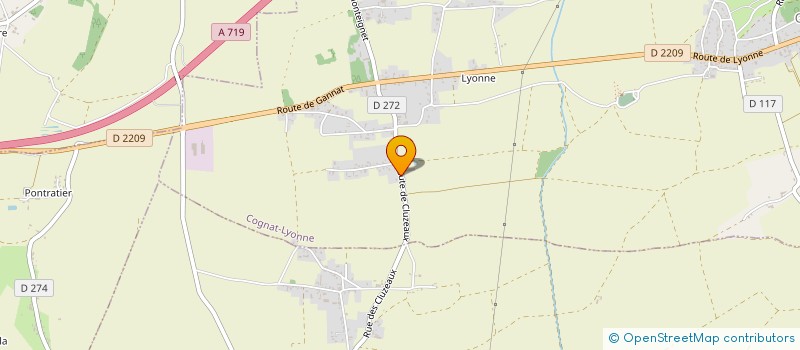 localisation de l'entreprise DE ROCCO  COGNAT-LYONNE