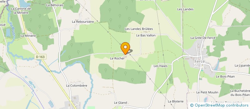 localisation de l'entreprise DE ROCH AVEL à ROUGE