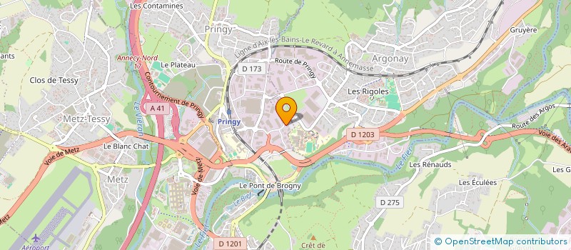 localisation de l'entreprise DE RONIN à ANNECY