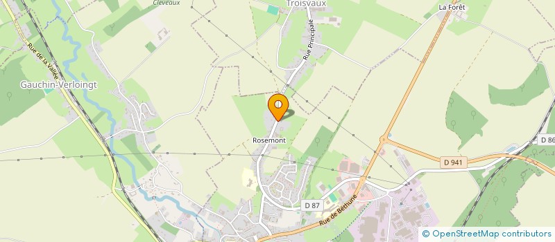 localisation de l'entreprise DE ROSEMONT  SAINT-POL-SUR-TERNOISE