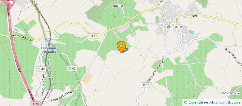 localisation de l'entreprise DE ROUBERT à MONTDOUMERC