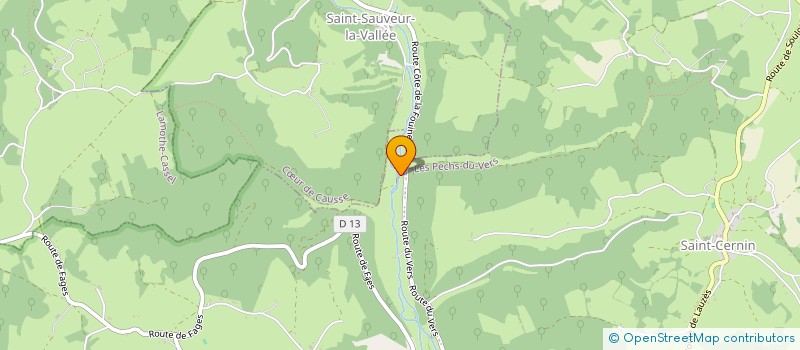 localisation de l'entreprise DE ROUDAYRES  LES PECHS DU VERS