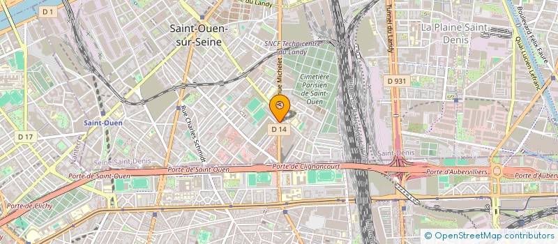 localisation de l'entreprise DE ROUGE DE DAMPIERRE  SAINT-OUEN-SUR-SEINE
