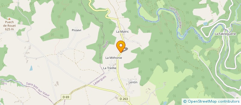 localisation de l'entreprise DE ROUPEYRAC  DURENQUE