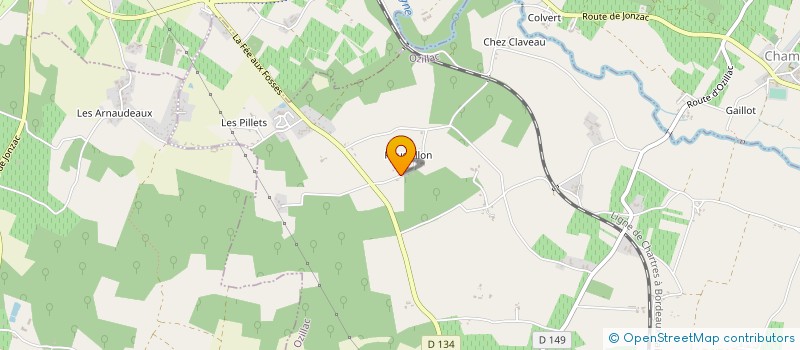 localisation de l'entreprise DE ROUSSILLON  OZILLAC