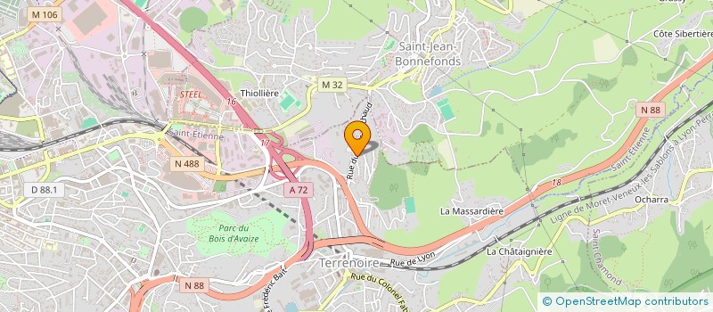 localisation de l'entreprise DE SA à SAINT-ETIENNE