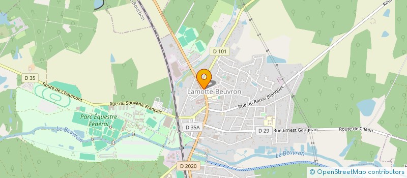 localisation de l'entreprise DE SA  LAMOTTE-BEUVRON