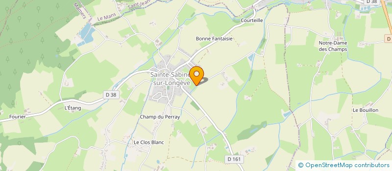 localisation de l'entreprise DE SA IMMO  SAINTE-SABINE-SUR-LONGEVE