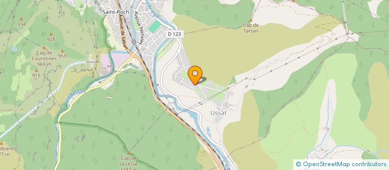localisation de l'entreprise DE SABART à USSAT