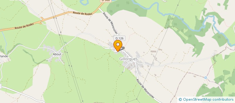 localisation de l'entreprise DE SAINT AMANS  BOZOULS