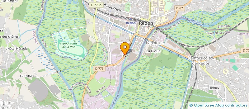 localisation de l'entreprise DE SAINT AUBERT  REDON