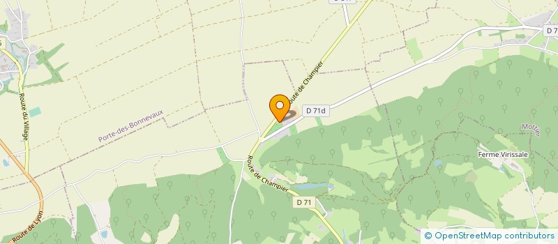 localisation de l'entreprise DE SAINT CORPS  LA COTE-SAINT-ANDRE