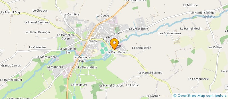localisation de l'entreprise DE SAINT-DENIS à PERCY-EN-NORMANDIE