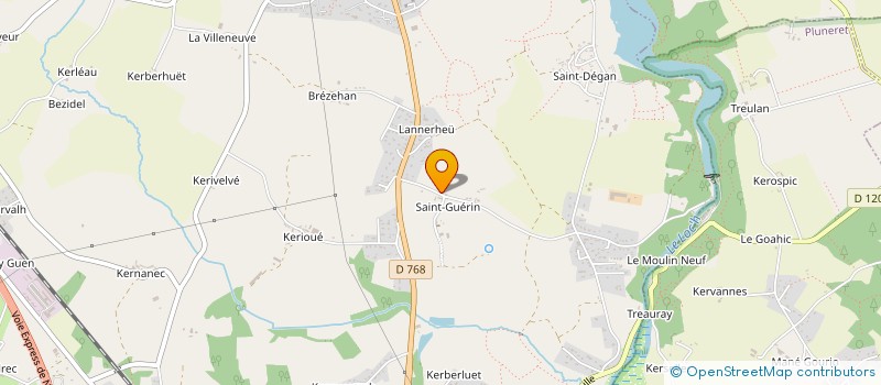 localisation de l'entreprise DE SAINT GUERIN à BRECH