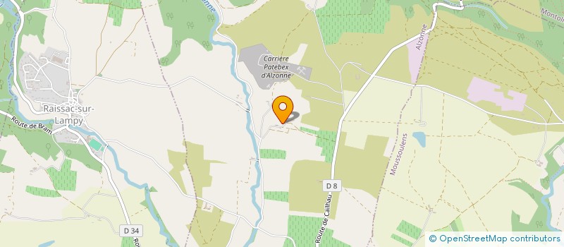 localisation de l'entreprise DE SAINT-JAMES  ALZONNE