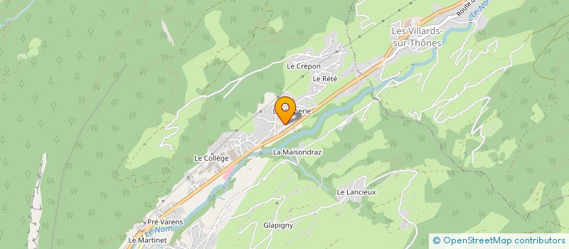 localisation de l'entreprise DE SAINT JEAN à THONES