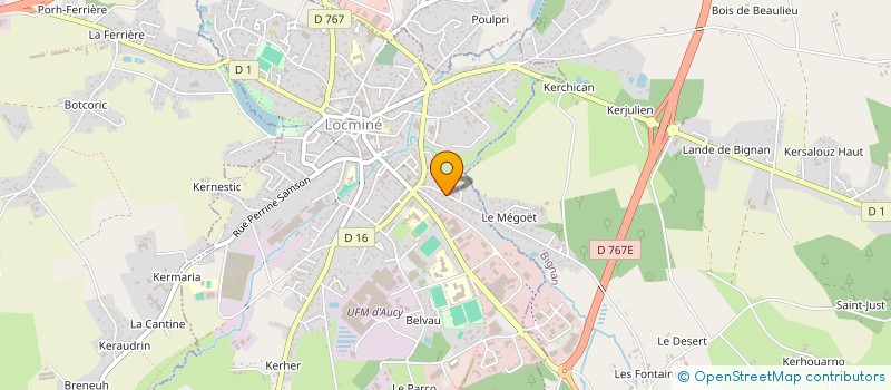 localisation de l'entreprise DE SAINT LEGER  BIGNAN