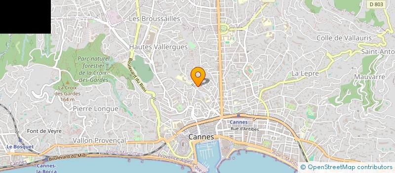 localisation de l'entreprise DE SAINT LOUIS à CANNES