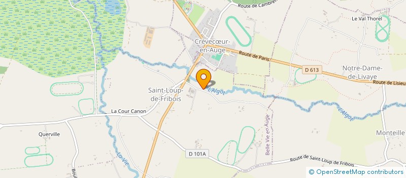 localisation de l'entreprise DE SAINT LOUP  BELLE VIE EN AUGE