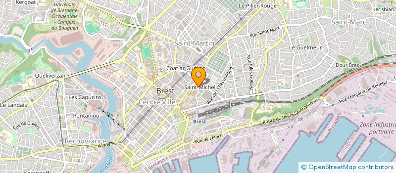 localisation de l'entreprise DE SAINT LOUVENT COPYWRITING à BREST