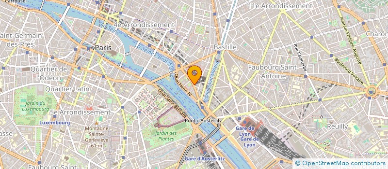 localisation de l'entreprise DE SAINT MARS à PARIS