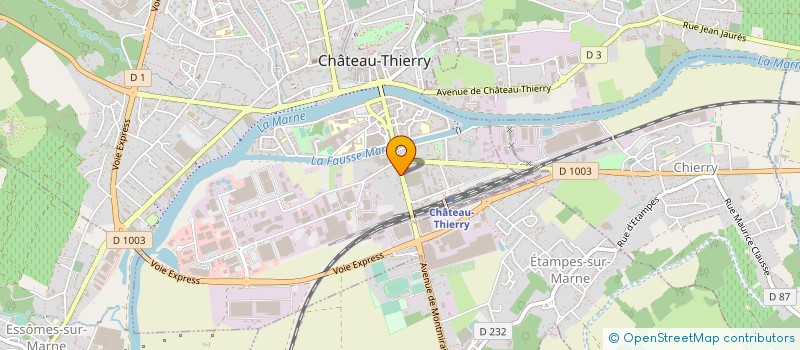 localisation de l'entreprise DE SAINT REMY P ET H à CHATEAU-THIERRY