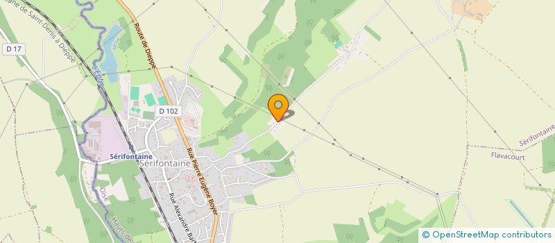localisation de l'entreprise DE SAINT RIQUIER  SERIFONTAINE