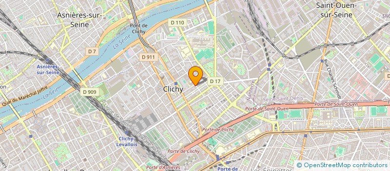 localisation de l'entreprise DE SAINT STEBAN à CLICHY