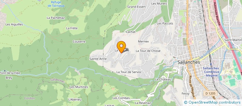 localisation de l'entreprise DE SAINTE ANNE  SALLANCHES