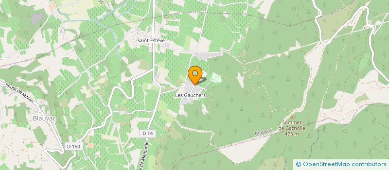 localisation de l'entreprise DE SAINTE ESTEVE  BLAUVAC