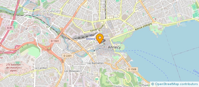localisation de l'entreprise DE SAJAMA S C I à ANNECY