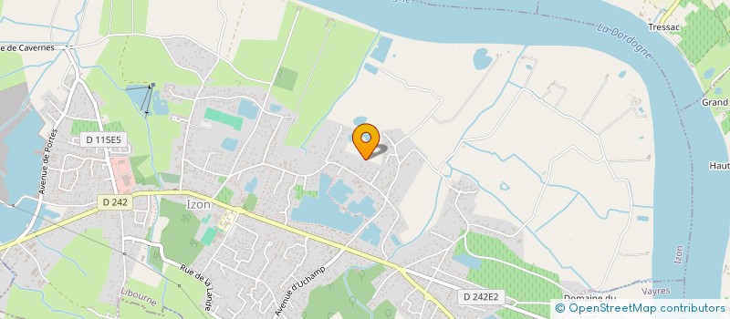 localisation de l'entreprise DE SALLEGOURDE  IZON
