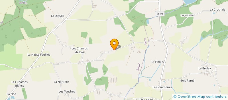 localisation de l'entreprise DE SALLIER  BOVEL