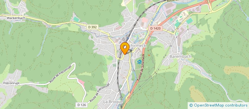 localisation de l'entreprise DE SALM  LA BROQUE