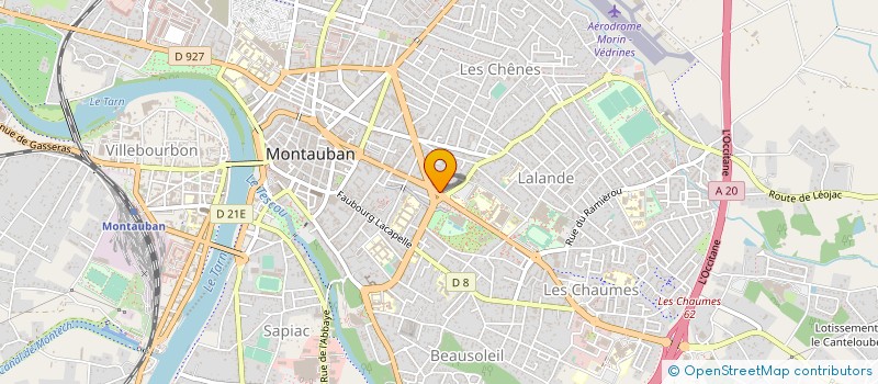 localisation de l'entreprise DE SANTI A ET ZOPPIS J à MONTAUBAN