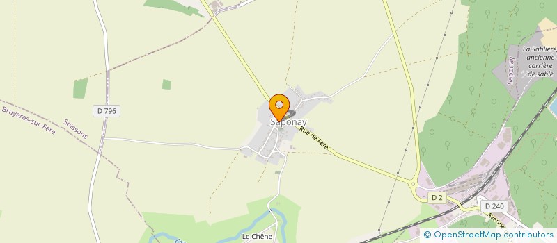 localisation de l'entreprise DE SAPONAY  SAPONAY
