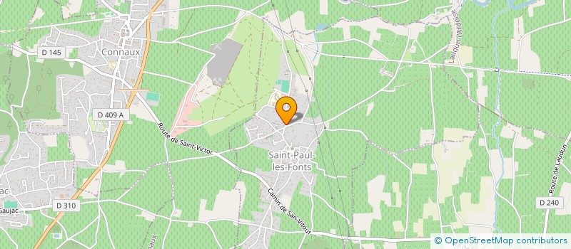 localisation de l'entreprise DE SARCIN  SAINT-PAUL-LES-FONTS