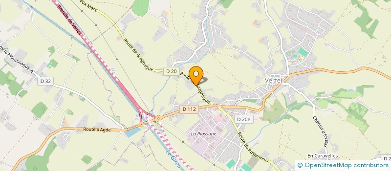 localisation de l'entreprise DE SARRIEU  VERFEIL