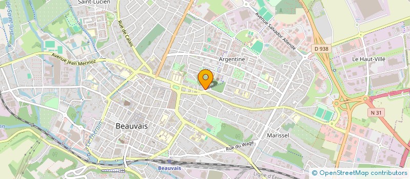 localisation de l'entreprise DE SATIN  BEAUVAIS