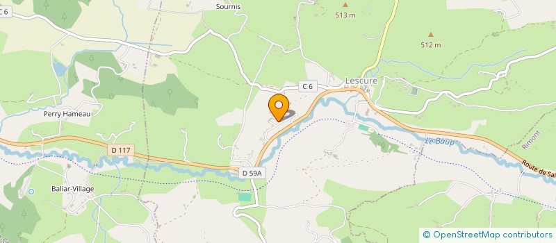 localisation de l'entreprise DE SAUVAGNAN à LESCURE