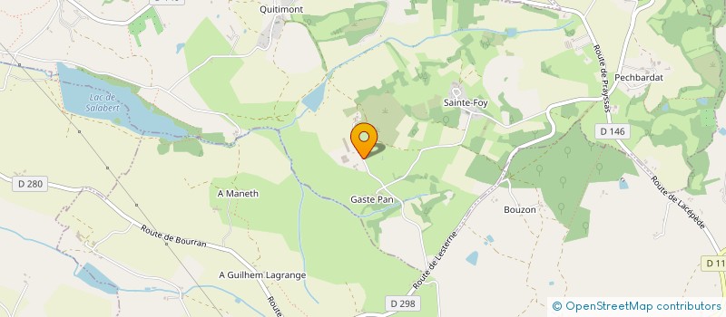 localisation de l'entreprise DE SAUZET  LACEPEDE