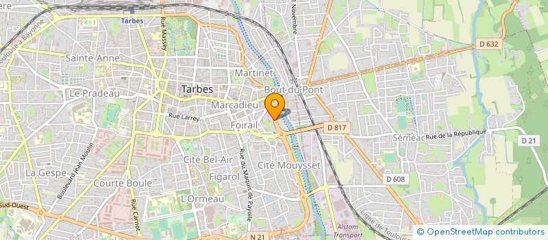 localisation de l'entreprise DE SCENE EN SCENE  TARBES