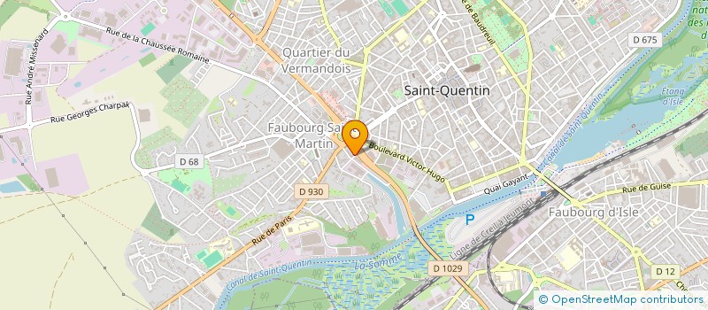 localisation de l'entreprise DE SCHAMPHELAERE - DUVAL KICK FACTORY SAINT-QUENTIN  SAINT-QUENTIN