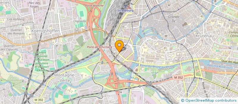 localisation de l'entreprise DE SCHIRMECK à STRASBOURG