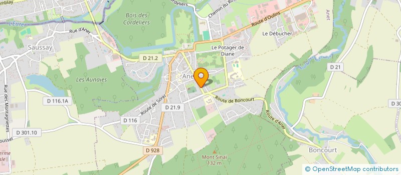 localisation de l'entreprise DE SERVICES & SOINS AUX PERSONNES ASSISTANCE MAINTIEN A DOMICILE à ANET