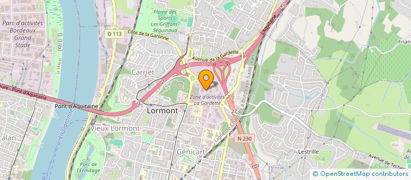 localisation de l'entreprise DE SEYSSES  LORMONT