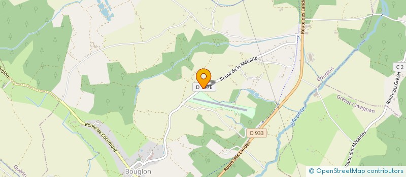 localisation de l'entreprise DE SILLAN  BOUGLON