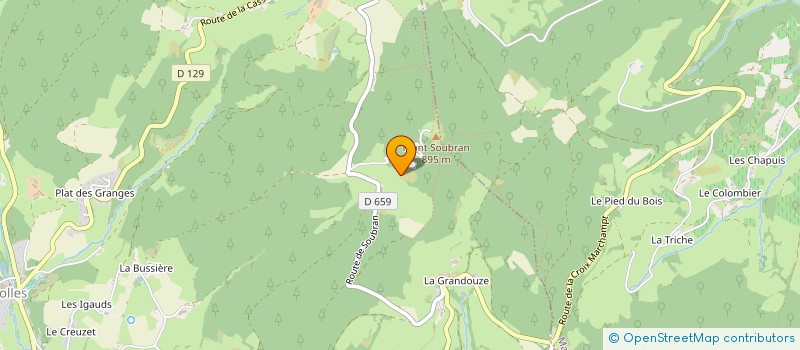 localisation de l'entreprise DE SOUBRAN  CLAVEISOLLES